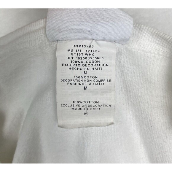 Vintage Champion Shirt Mens Medium White Logo Short Sleeve Crewneck Casual - Picture 13 of 14